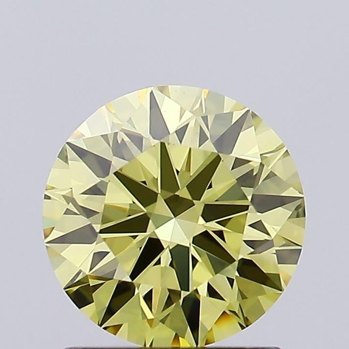 1.08 Ct. Fancy Intense Yellow Round Lab Grown Diamond