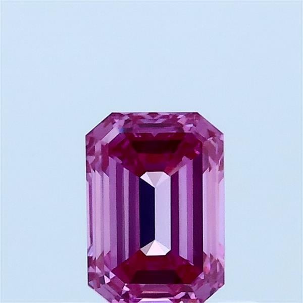 0.54 Ct. Fancy Vivid Pink Emerald Lab Grown Diamond