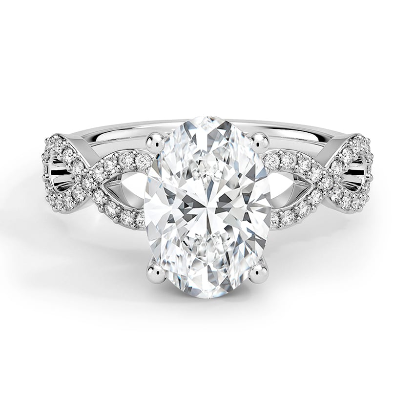 Custom Infinity Hidden Halo Diamond Ring