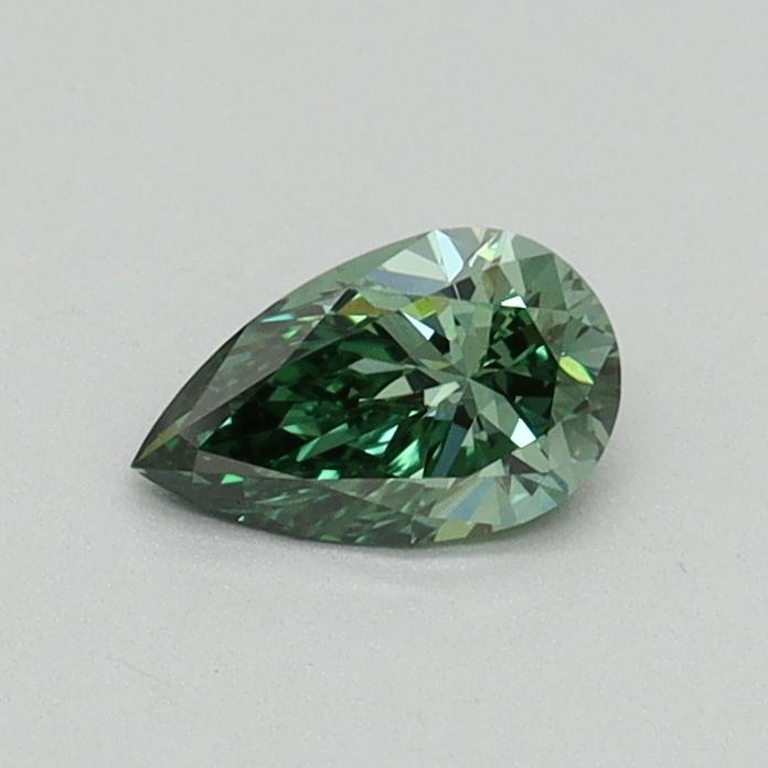 0.32 Ct. Fancy Vivid Green Pear Lab Grown Diamond