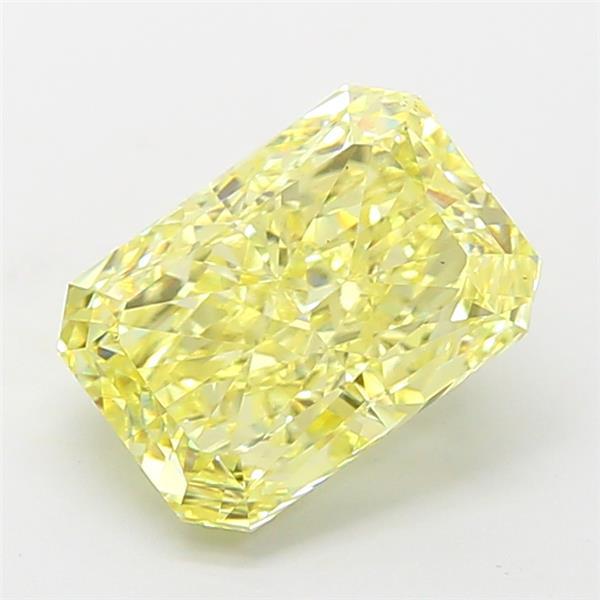 2.53 Ct. Fancy Vivid Yellow Radiant Lab Grown Diamond