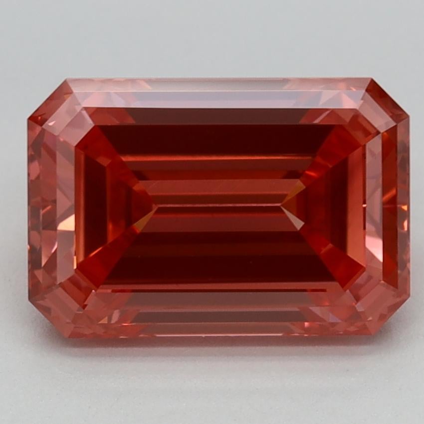 2.58 Ct. Fancy Vivid Pink Emerald Lab Grown Diamond