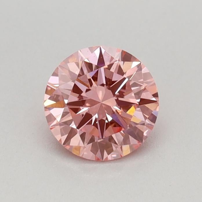 0.39 Ct. Fancy Vivid Pink Round Lab Grown Diamond