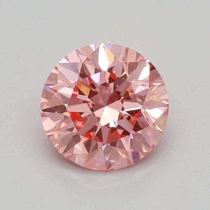 0.36 Ct. Fancy Vivid Pink Round Lab Grown Diamond