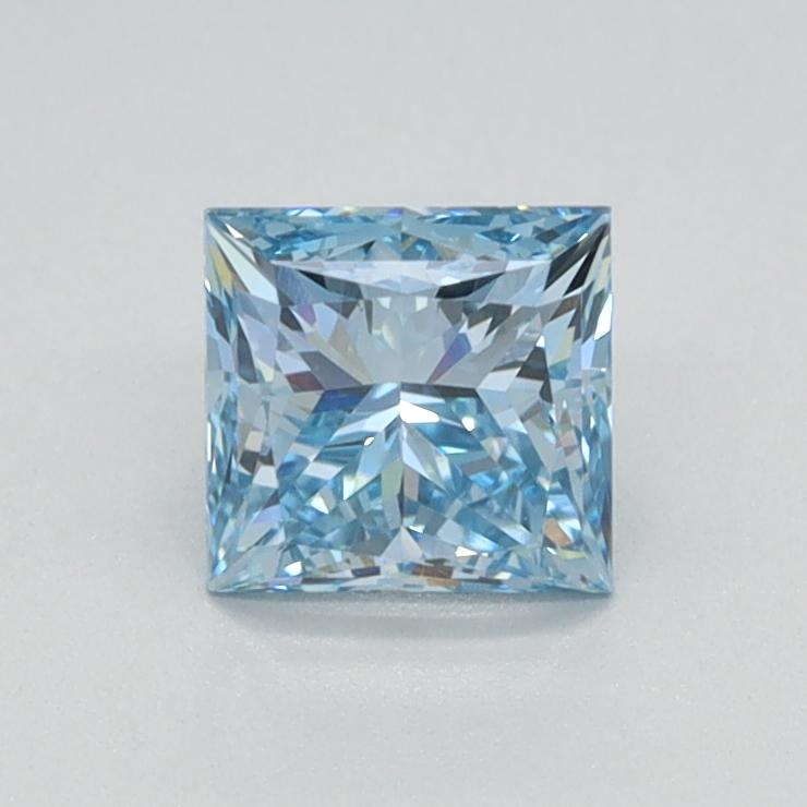 0.72 Ct. Fancy Intense Blue Princess Lab Grown Diamond