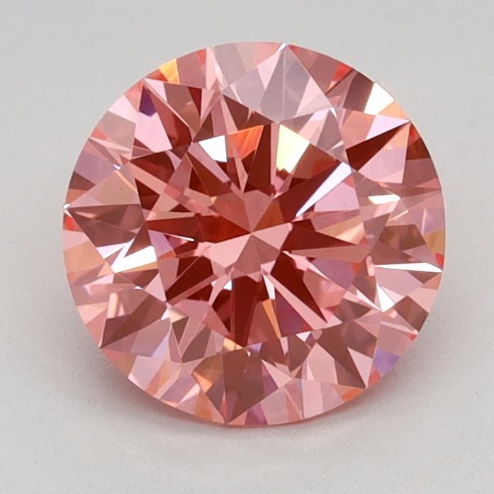1.10 Ct. Fancy Vivid Pink Round Lab Grown Diamond