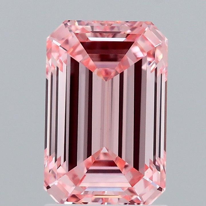 2.04 Ct. Fancy Vivid Pink Emerald Lab Grown Diamond