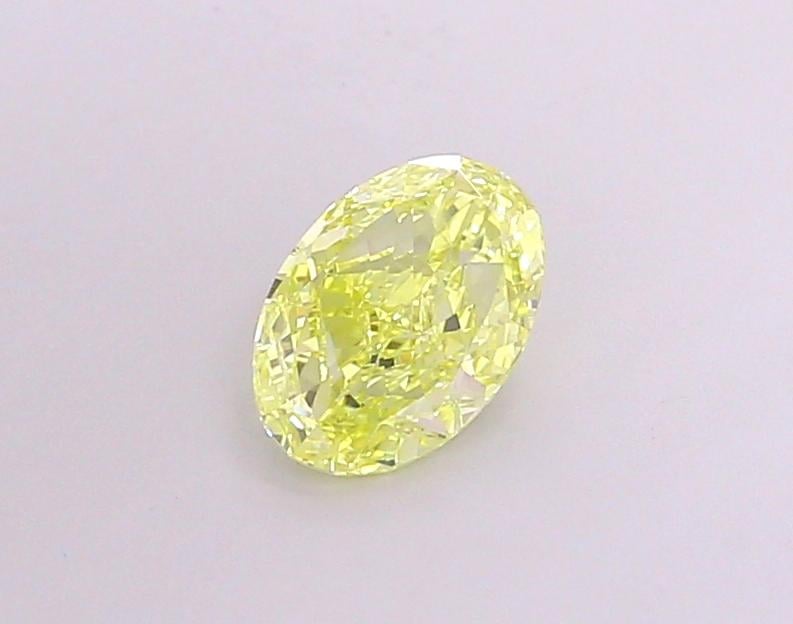 1.25 Ct. Fancy Vivid Yellow Oval Lab Grown Diamond