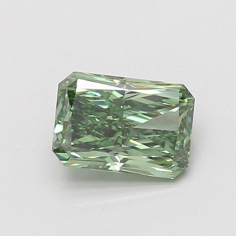 1.53 Ct. Fancy Vivid Green Radiant Lab Grown Diamond