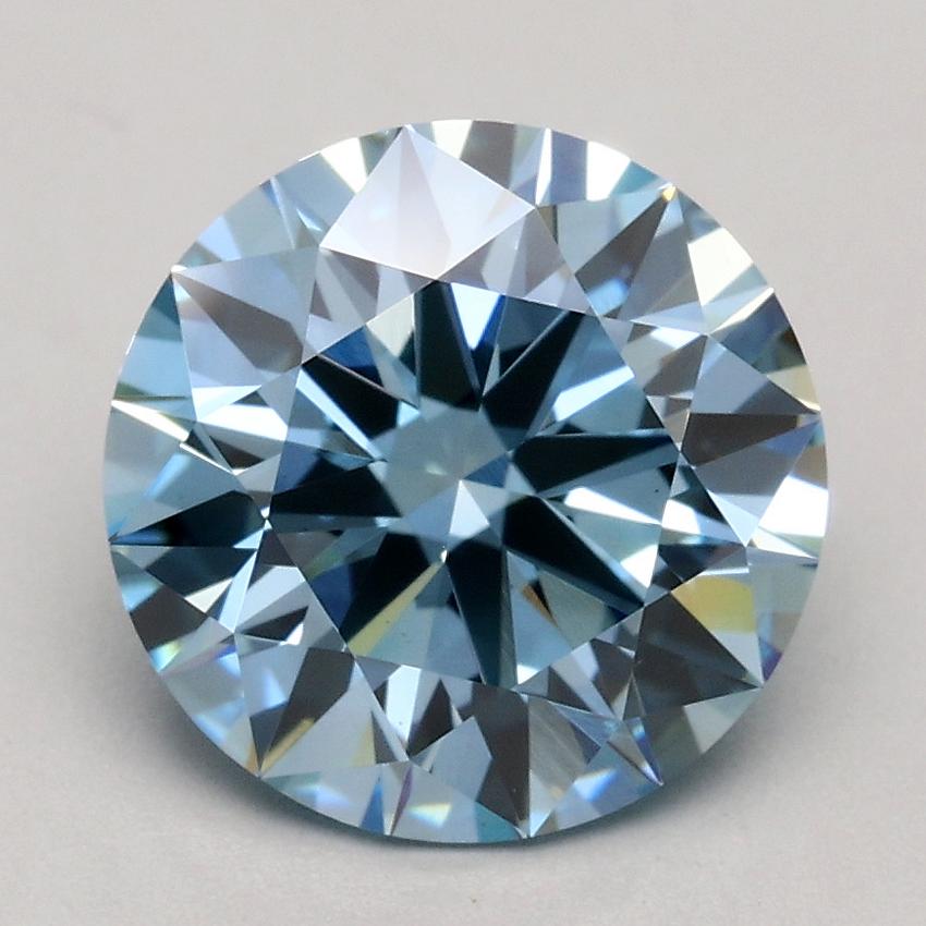 2.00 Ct. Fancy Blue Round Lab Grown Diamond