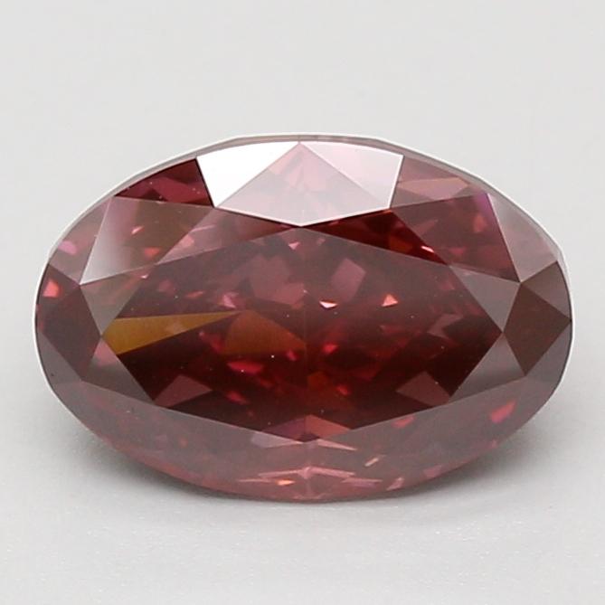2.55 Ct. Fancy Deep Pink Oval Lab Grown Diamond