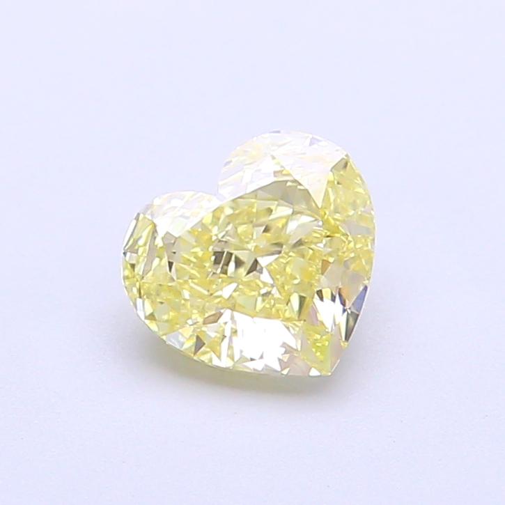 0.92 Ct. Fancy Yellow Heart Lab Grown Diamond