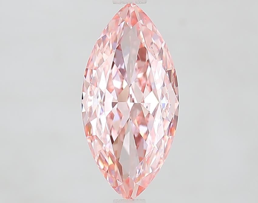 2.31 Ct. Fancy Vivid Pink Marquise Lab Grown Diamond