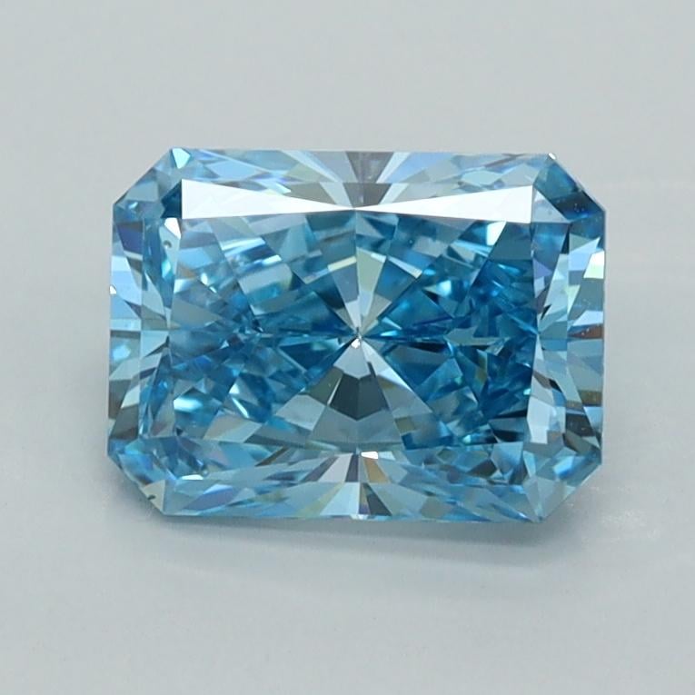 1.40 Ct. Fancy Vivid  Blue Radiant Lab Grown Diamond