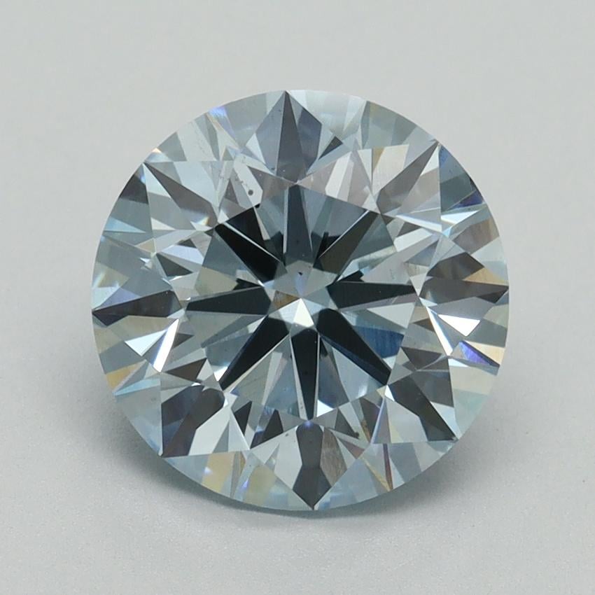 3.00 Ct. Fancy Intense Blue Round Lab Grown Diamond
