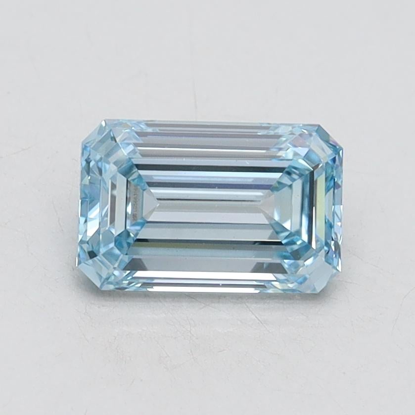 1.00 Ct. Fancy Intense Blue Emerald Lab Grown Diamond