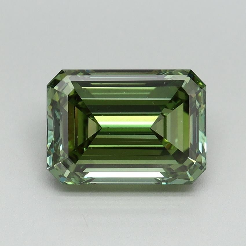 2.00 Ct. Fancy Vivid Green Emerald Lab Grown Diamond
