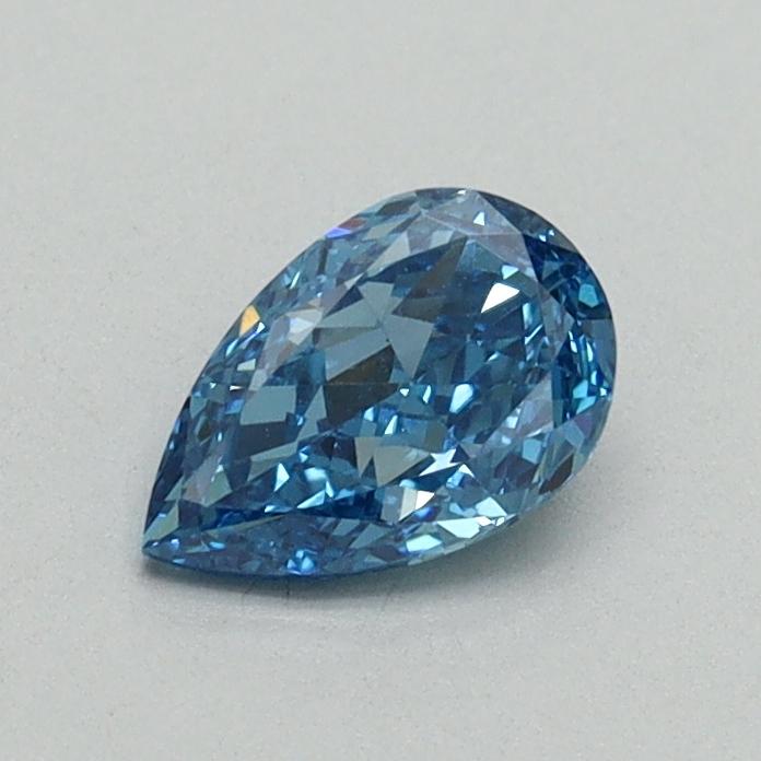 0.52 Ct. Fancy Vivid Blue Pear Lab Grown Diamond