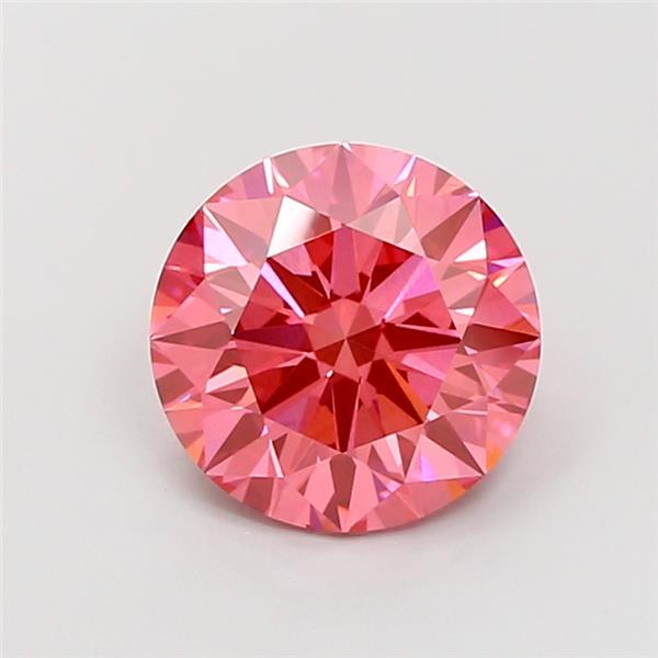 3.10 Ct. Fancy Vivid  Pink Round Lab Grown Diamond