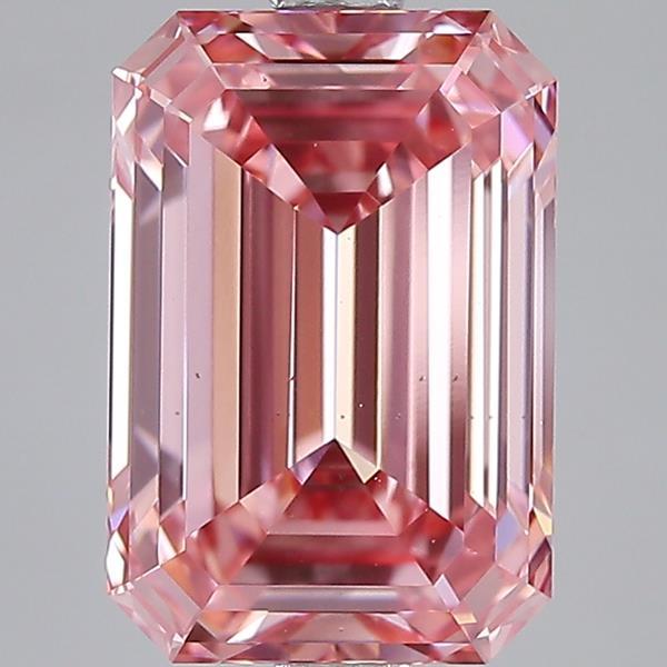 3.02 Ct. Fancy Vivid Pink Emerald Lab Grown Diamond