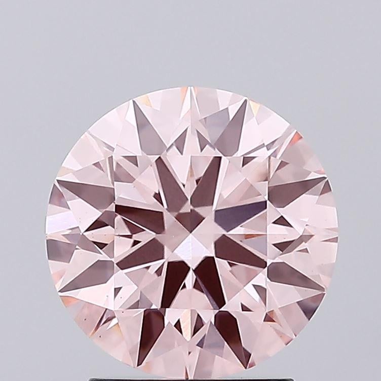 2.39 Ct. Fancy Vivid Pink Round Lab Grown Diamond