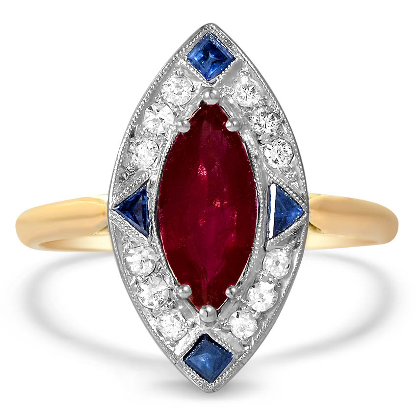 Art Deco Ruby Vintage Ring | Downey | Brilliant Earth