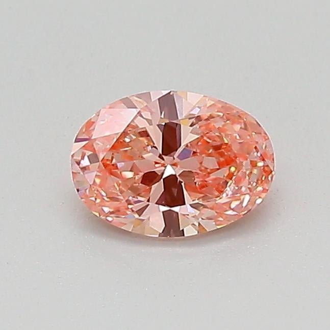 0.39 Ct. Fancy Intense Pink Oval Lab Grown Diamond