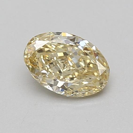 0.63 Ct. Fancy Yellow Oval Lab Grown Diamond