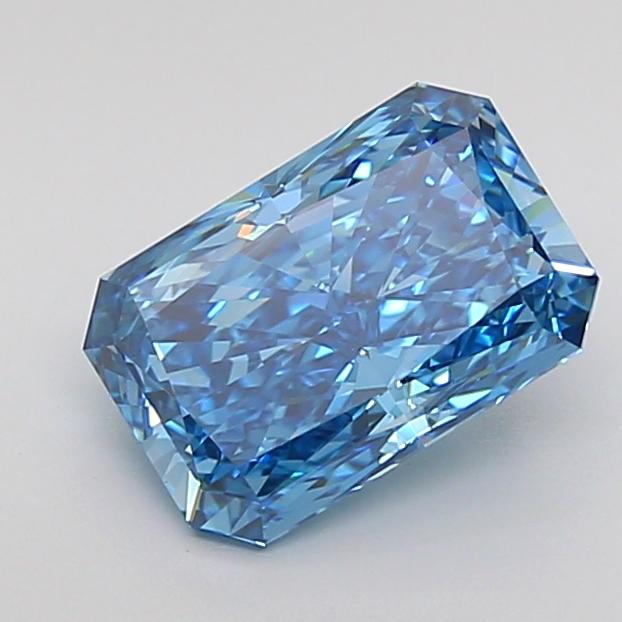 2.22 Ct. Fancy Vivid Blue Radiant Lab Grown Diamond