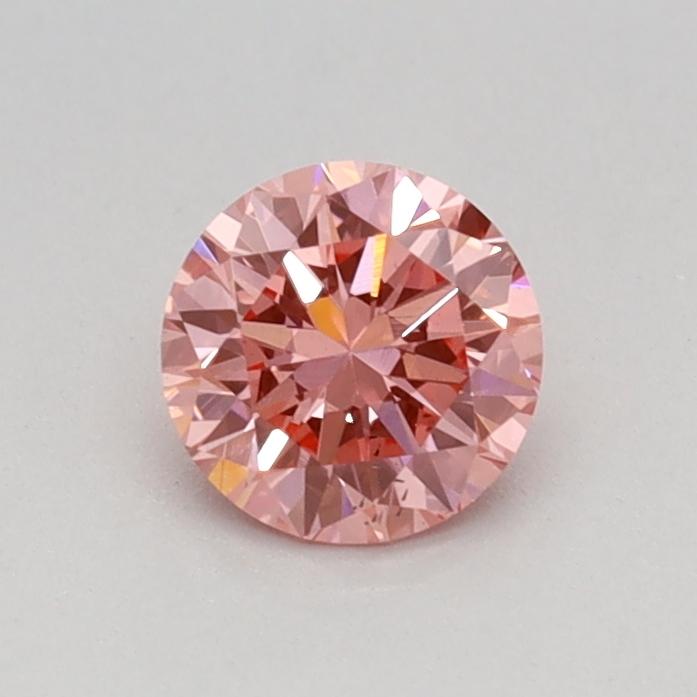 0.36 Ct. Fancy Vivid Pink Round Lab Grown Diamond
