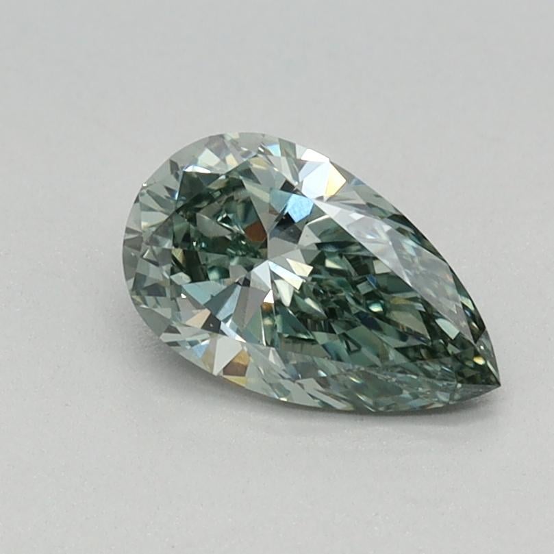 0.50 Ct. Fancy Vivid Green Pear Lab Grown Diamond