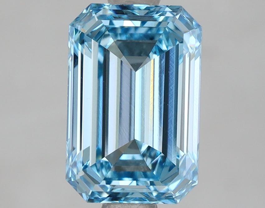 2.00 Ct. Fancy Intense Blue Emerald Lab Grown Diamond