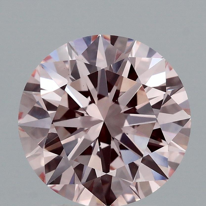 3.27 Ct. Fancy Intense Pink Round Lab Grown Diamond