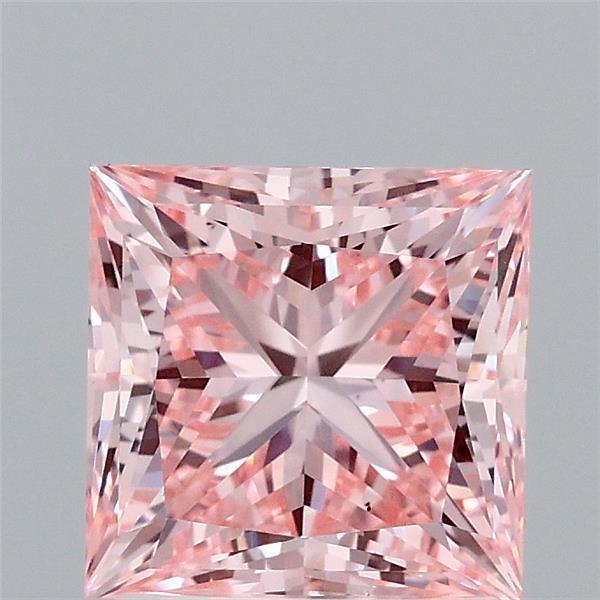 2.04 Ct. Fancy Vivid Pink Princess Lab Grown Diamond