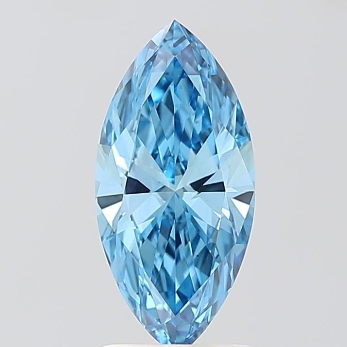 1.40 Ct. Fancy Vivid Blue Marquise Lab Grown Diamond