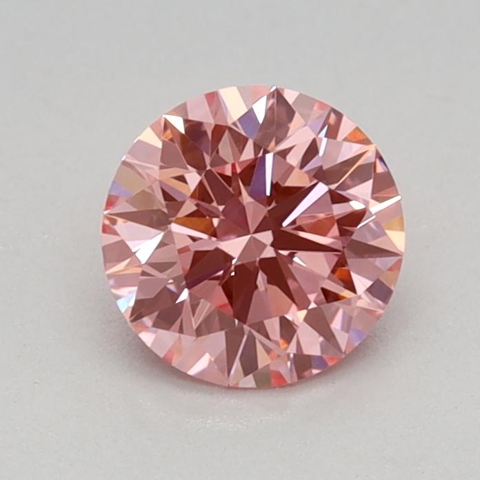 0.52 Ct. Fancy Vivid Pink Round Lab Grown Diamond