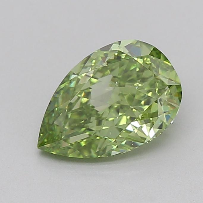 1.07 Ct. Fancy Vivid  Green Pear Lab Grown Diamond