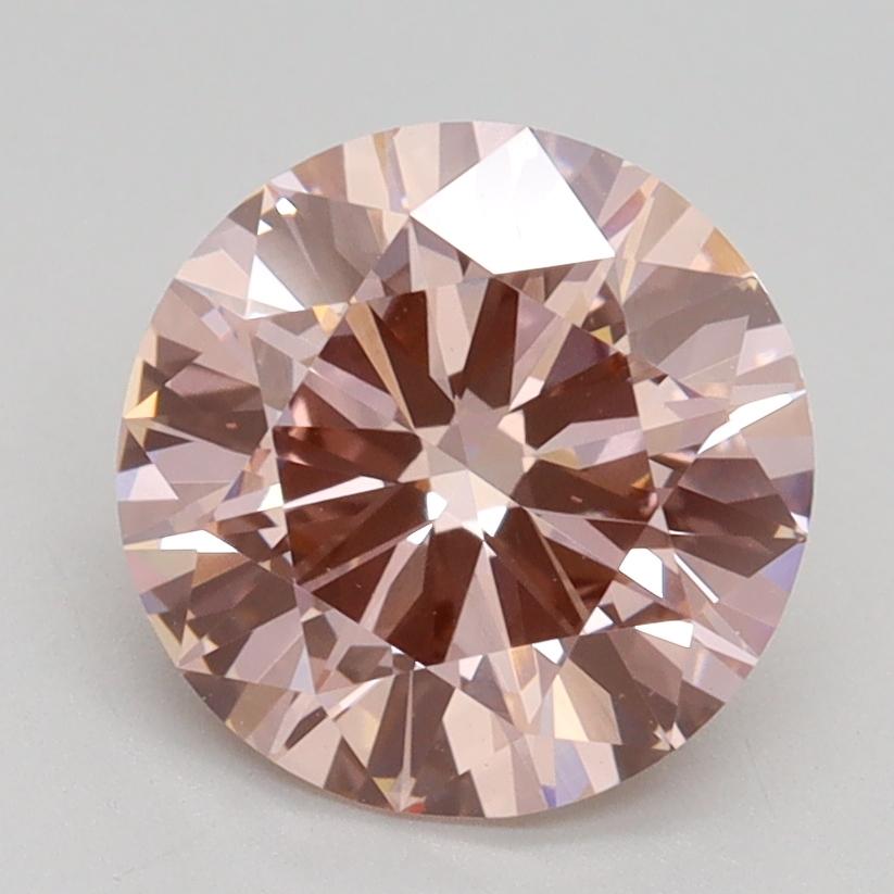 2.30 Ct. Fancy Intense Pink Round Lab Grown Diamond