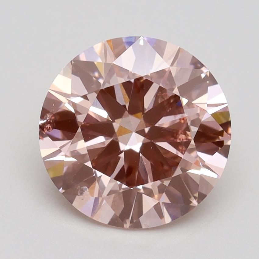 2.30 Ct. Fancy Intense Pink Round Lab Grown Diamond