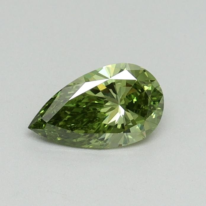 0.31 Ct. Fancy Vivid Green Pear Lab Grown Diamond