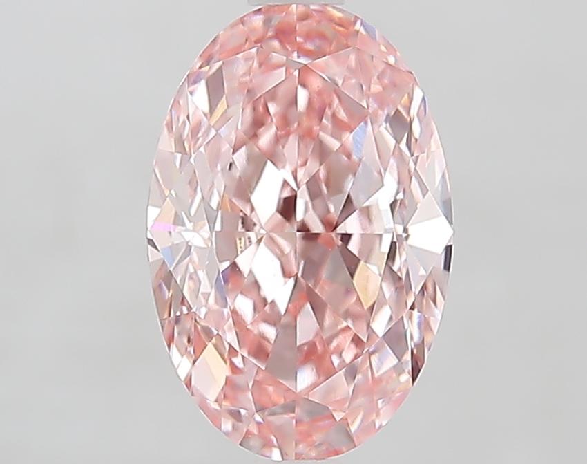 2.63 Ct. Fancy Vivid Pink Oval Lab Grown Diamond