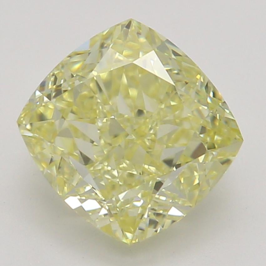 1.24 Ct. Fancy Intense Yellow Cushion Diamond
