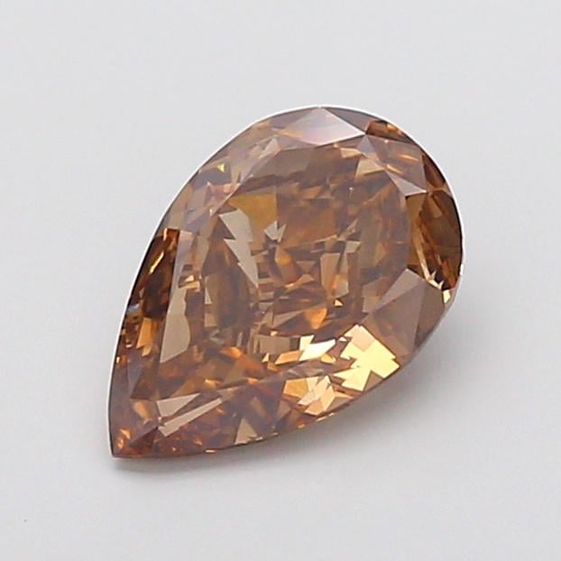 3.00 Ct. Fancy Light  Brown Pear Lab Grown Diamond