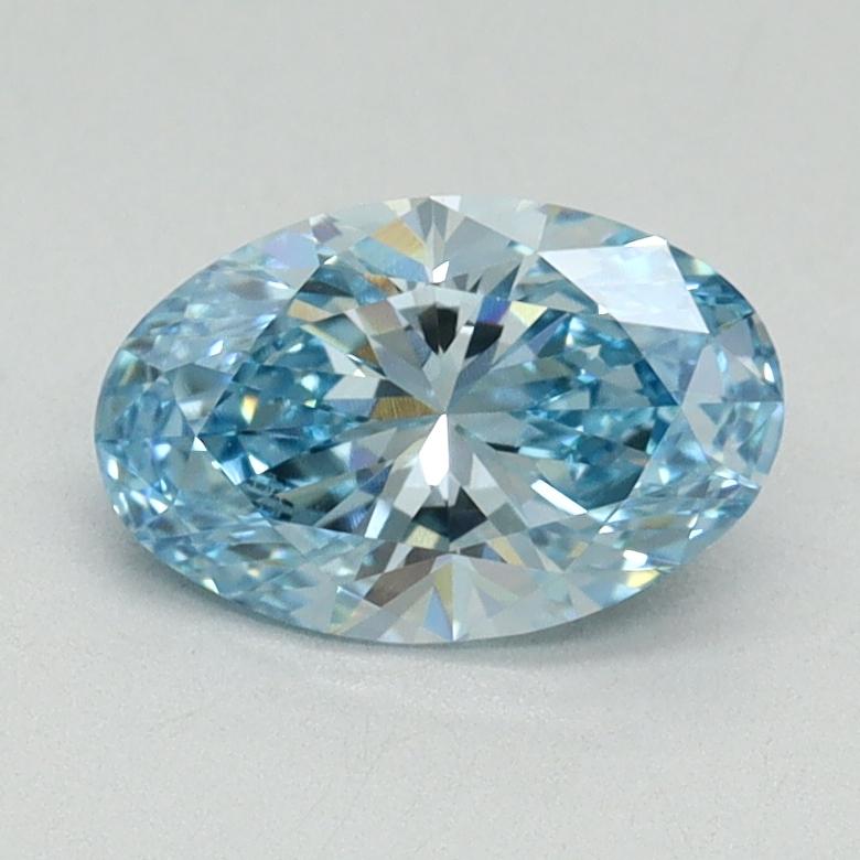 1.01 Ct. Fancy Intense Blue Oval Lab Grown Diamond