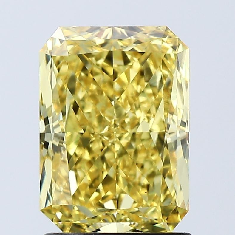 2.04 Ct. Fancy Vivid Yellow Radiant Lab Grown Diamond