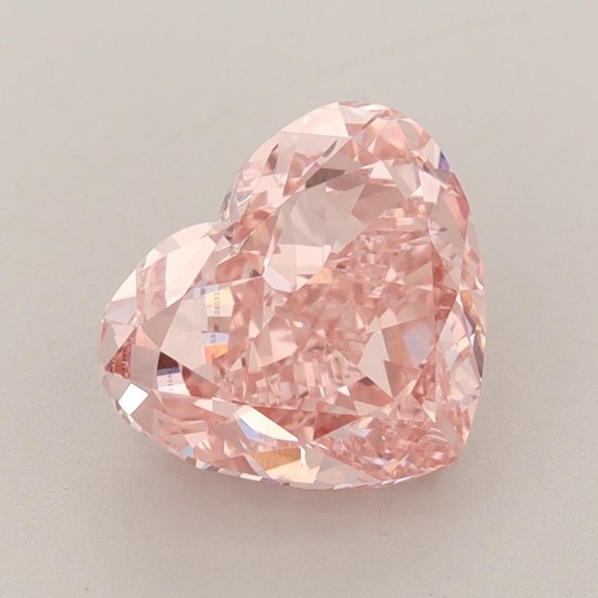 2.52 Ct. Fancy Vivid  Pink Heart Lab Grown Diamond