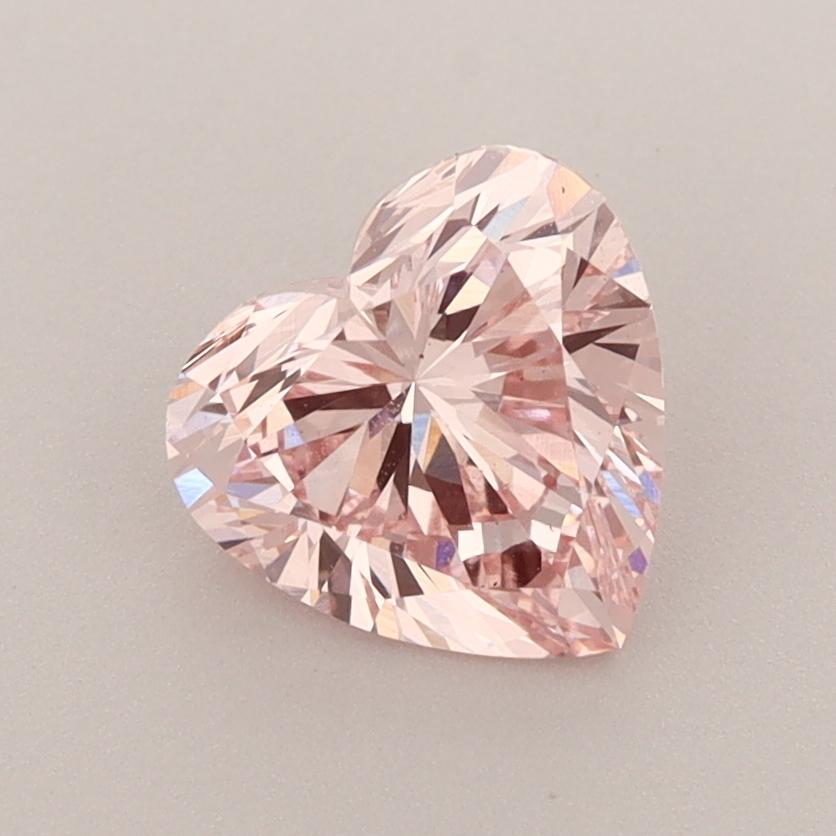 1.42 Ct. Fancy Intense  Pink Heart Lab Grown Diamond