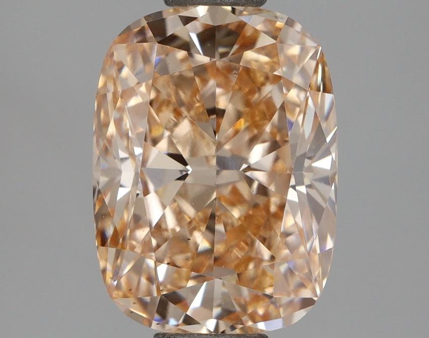 2.00 Ct. Fancy Intense Orange Pink Cushion Lab Grown Diamond