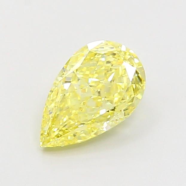 1.01 Ct. Fancy Intense Yellow Pear Lab Grown Diamond