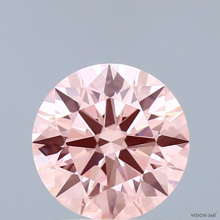 2.01 Ct. Fancy Vivid Pink Round Lab Grown Diamond
